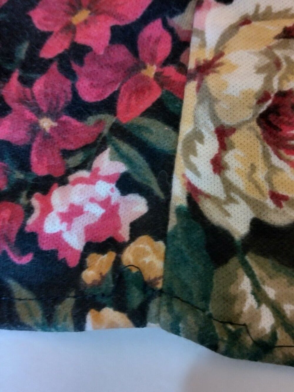 Vintage 1980s Paquette Petite Byer California Dress 10P Knit Floral Cottagecore - Picture 13 of 14